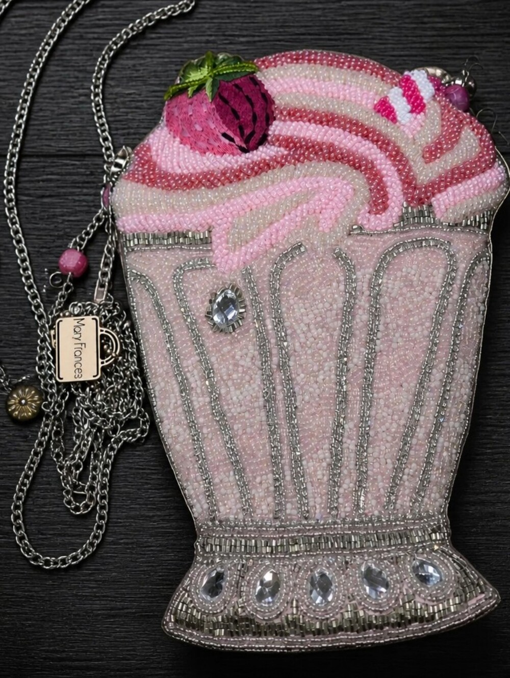 Shake It Up" Strawberry Milkshake Crossbody Handbag Came Out In The Year 2020 - Picture 13 of 16